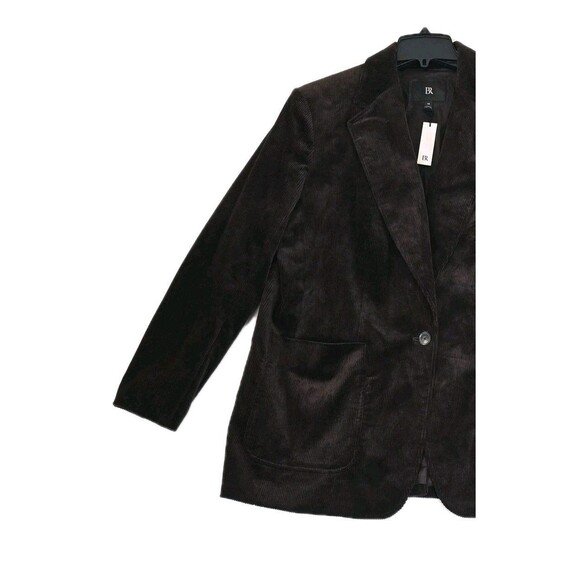 Banana Republic Wide Wale Costa Coffee Brown Corduroy Oversized Blazer Size 14 - Picture 3 of 16